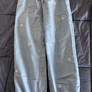 Embroidery joggers